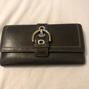 Brown leather Coach wallet